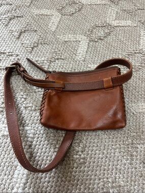 Like new Frye Brown Leather Crossbody Belt Bag